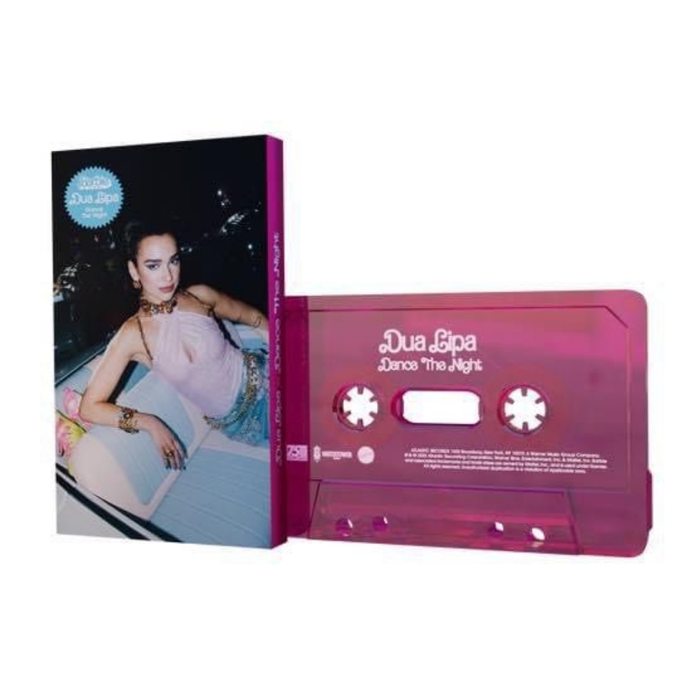 Dua Lipa Barbie Dance the Night Cassette, UK Exclusive, Transparent Pink